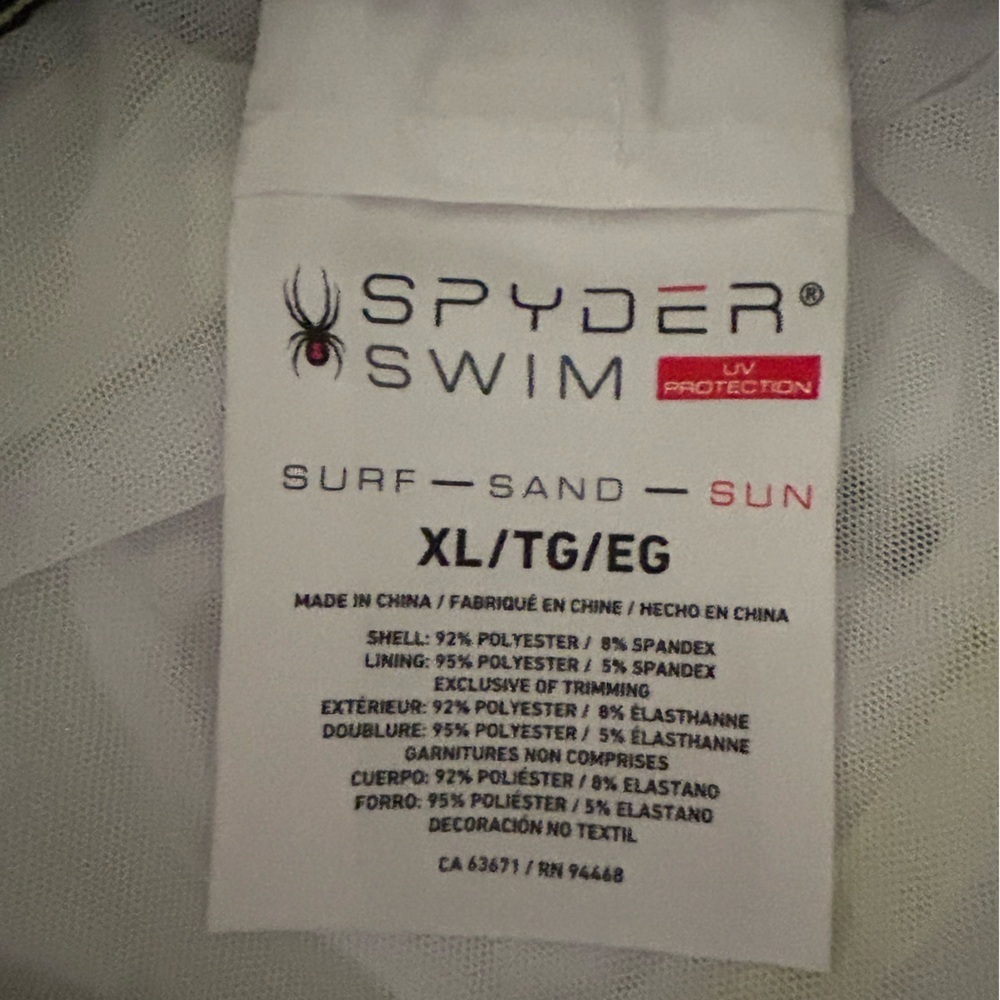 Spyder Tie Dye Swim Trunks Swimwear Quick Dry UV Protection Breathable New Sz XL - Picture 9 of 12